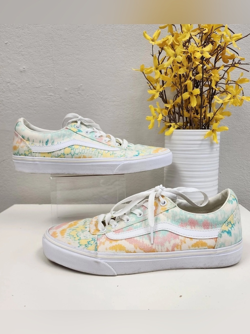 Vans Pastel Tie Dye Low Top Sneakers - Size 11